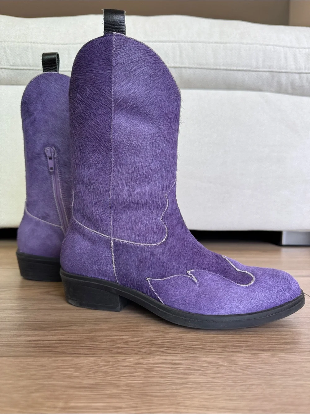 Kids Purple Western Boots